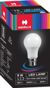 HAVELLS 9 W Basic Round B22 LED Bulb  (White)