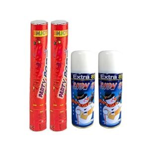 porty poper and snow spray