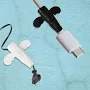 Silicone Data Cable Protector – Angel 2-in-1 Cord Saver & Storage Tool